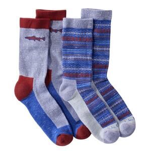 L.L.Bean Wicked Soft Cotton Socks - 2-Pack. Size Large. M 9-12. W 10-12
